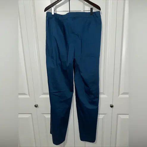 Misook Lightweight Wide Leg Lightweight Long Pants Blue NWOT L