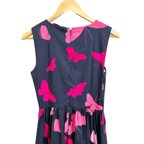 Carolina Herrera Butterfly eyelet embroidered midi dress size 2 $1990