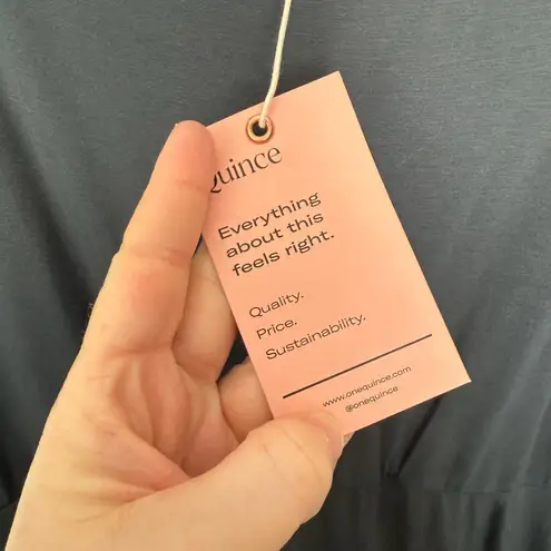 Quince Women’s XL Blue Green Tencel Lyocell Midi Dress New