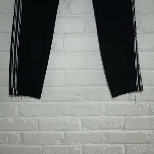 BlankNYC Stripe Cropped Raw Hem Jeans 29 NWT New Womens