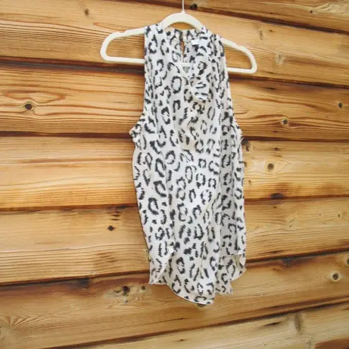 ALC Frank A.L.C Ella Leopard Print Top Blouse