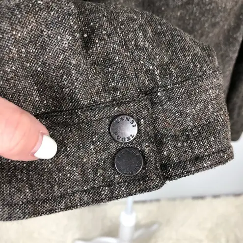 Yansi Fugel Reversible Wool/Silk Brown Jacket XS