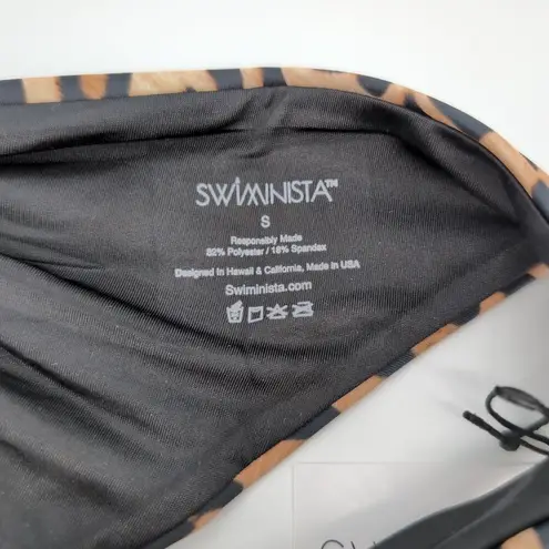 Swiminista Brave Bottom Leopard Print Bikini Bottoms Swimwear