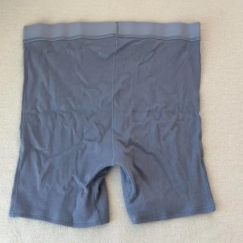 SKIMS Cotton Rib Boxer in Slate, Size Large