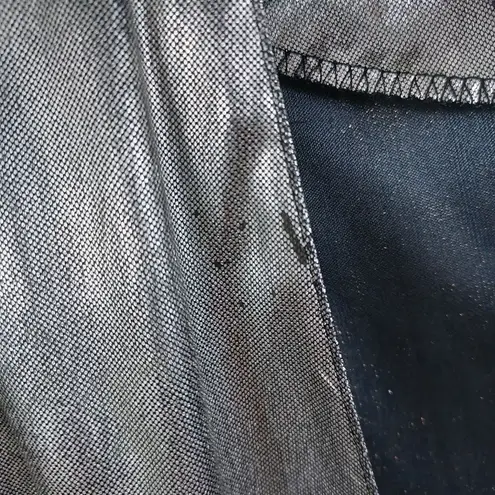 Vintage Joan Walters Silver Metallic Shiny Cardigan Jac Size 8