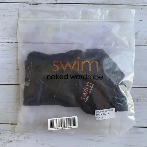 Naked Wardrobe NWT Bandeau Bikini Set in Black