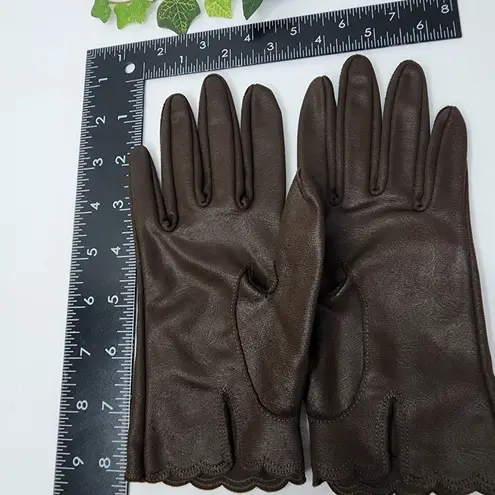 Vintage Fownes Nylo Women's Brown Gloves