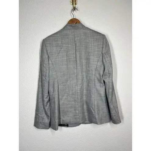 T Tahari Adara Blazer Jacket Womens Size 12 Black White One Button