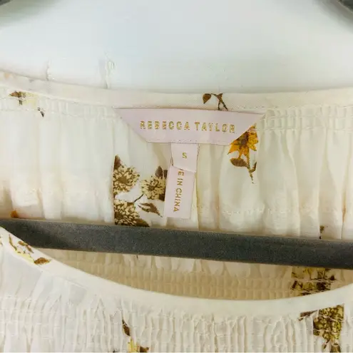 Rebecca Taylor Marigold Ines Smocked Dress S