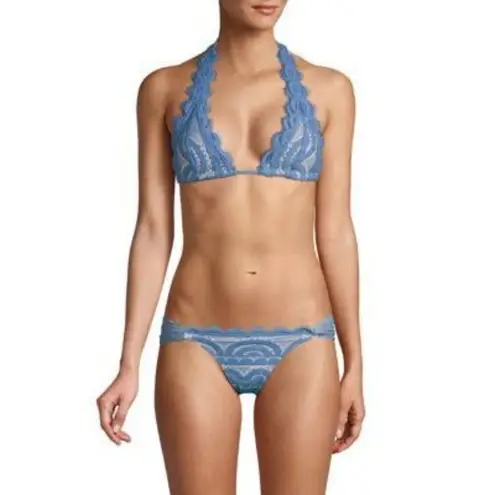 PilyQ New. sky blue lace bikini bottoms. Size small. Retails $76. NWOT