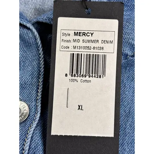 Mavi Shirt Dress Mercy Mid Summer Denim Pockets Womens XL NWT Blue