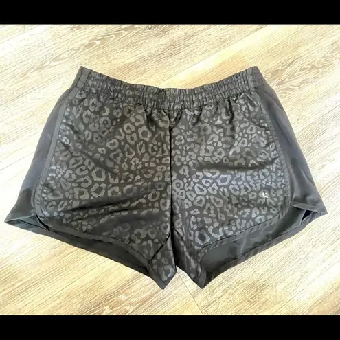 Danskin  black leopard pattern shorts - Image 3