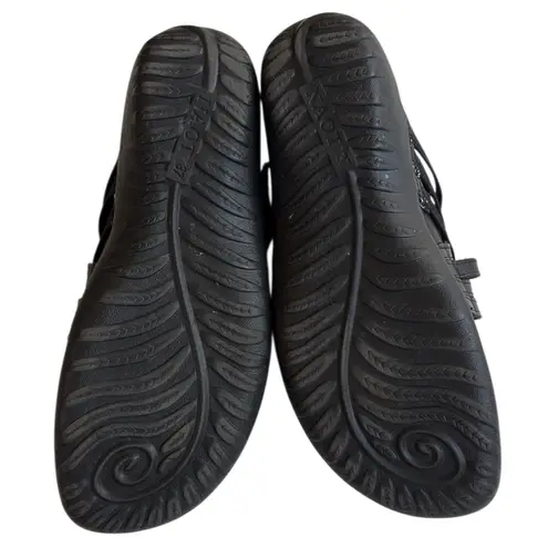 EUC NAOT Leather Strappy Mary Janes Black Size 6