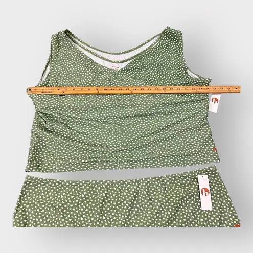 New Honey Mark Swim Set Green Floral Bikini High Waist Full Coverage 5XL Size 5X - Image 5