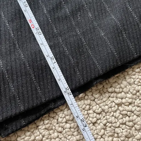 Apostrophe Black and Gray Pinstripe Pencil Skirt