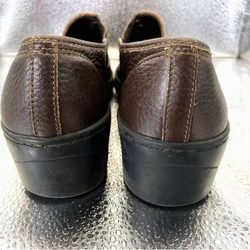 BRAZIL Brown Leather BOOTIES Slip On Women's Shoes SZ 38 Euro/ 7.5 USA