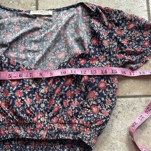 Spell & The Gypsy Jasmine Cropped Top Blue Size XS