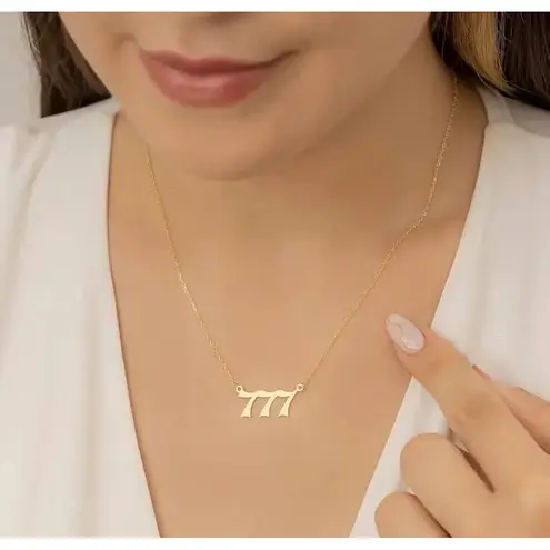 Boutique 555 Angel Number Necklace | Gold Plated
