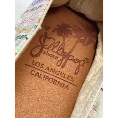 Jellypop Espadrille Slip On Flats Woven Striped Bow Women's Size 8.5M Shoes