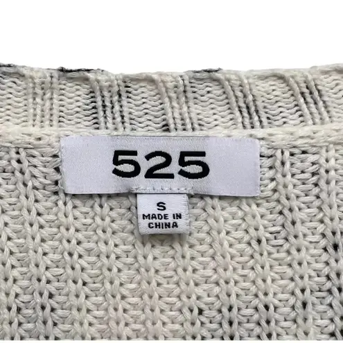 525 America 525 Animal Print Knit Cardigan Sweater Pockets 100% Cotton Lounge Cozy S