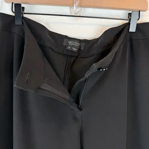 Karen Kane Essentials Black Straight Leg Trousers Size 12