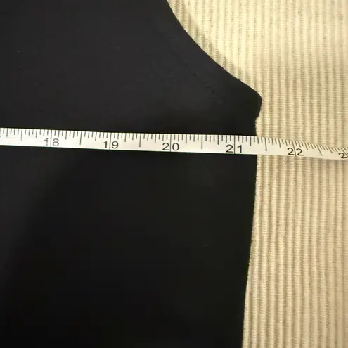 Andrea Jovine Black Sleeveless Shift Dress Tunic with Pockets Large