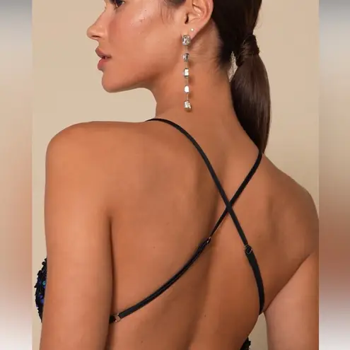 Lulus Keep it Regal Green Iridescent Sequin Maxi Dress