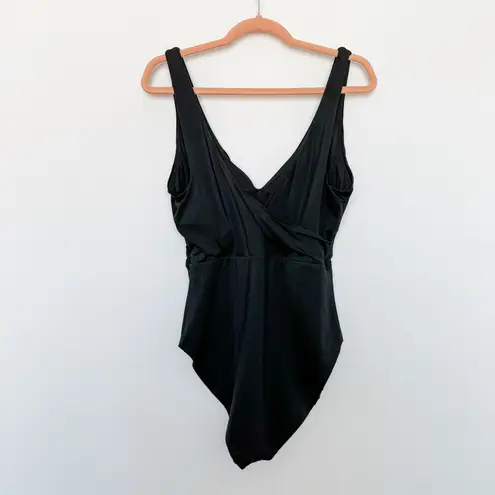 ANDIE NWT Belmar One Piece Swimsuit Black Size Large Minimalist Resort Beach