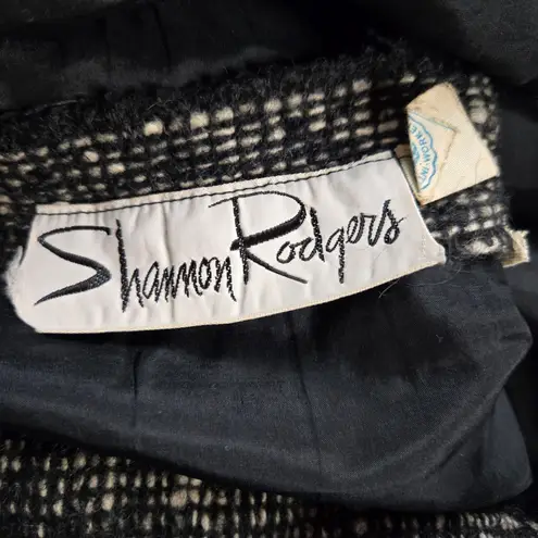 1950s Vintage Black Pink Retro Tweed Mid