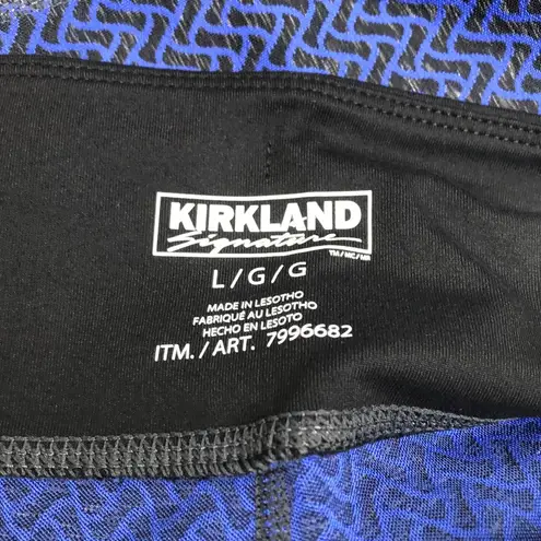 Kirkland Signature Leggings Blue Active Athletic Tights New L