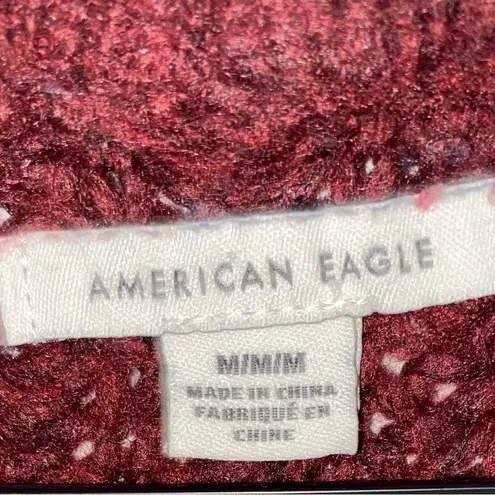 American Eagle  Burgundy Knit Sweater Size Medium