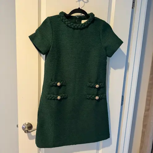 Tuckernuck Hunter Green Tweed Jackie Mini Dress | XS