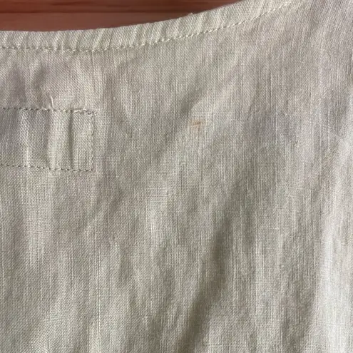 Eastern Mountain Sports Women's Sleeveless Top in Light Green 100% linen large