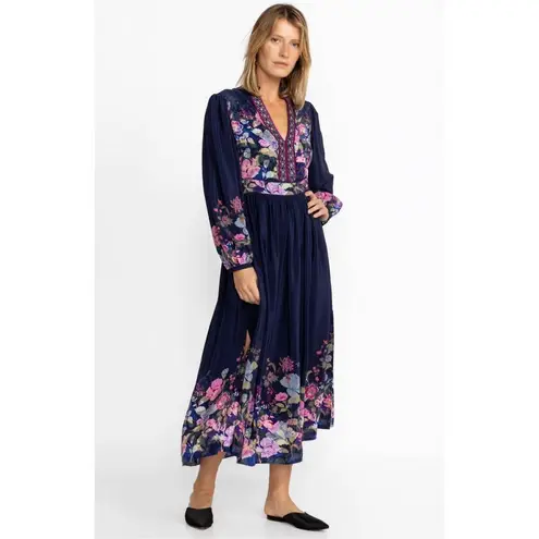 Johnny Was NWT VALERIA SILK MAXI DRESS PXL