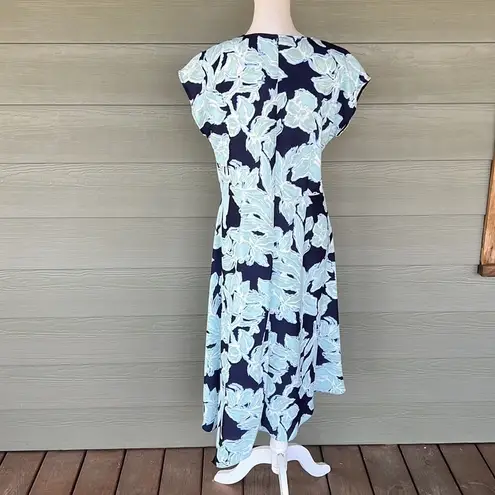 Natori Shibori Floral - Fluid Crepe Drape Dress