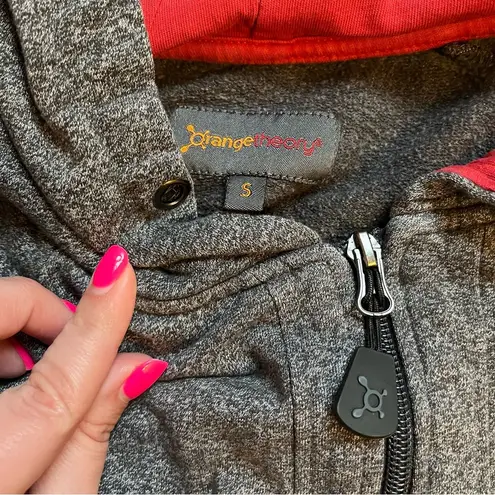 Orangetheory gray full zip hoodie size small