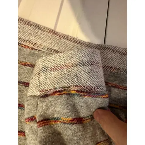 Phil Love Gray Striped Long-Sleeve Knit Sweater By