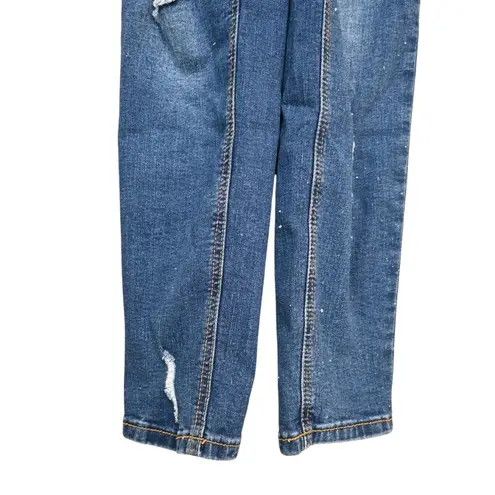 Encore jeans Encore Womens 9 Denim Distressed Overalls