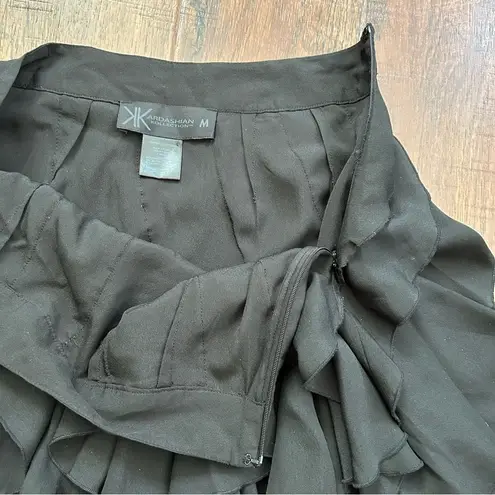 Kardashian Kollection KARDASHION KOLLECTION black ruffled mini skirt, size M, NWOT