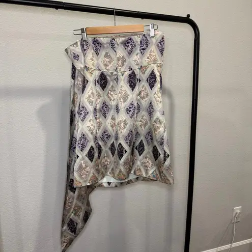 Cinq à Sept CINQ A SEPT Luisa Strapless Mini Dress Celadon Multi Size 8 NWOT