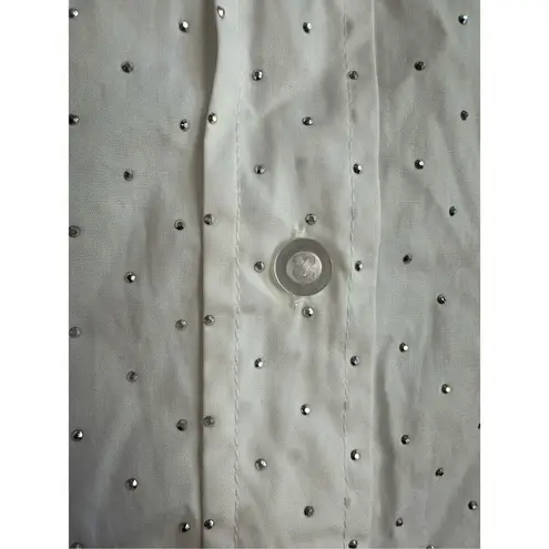 Generation Love Marc Crystal Shirt In White Size S