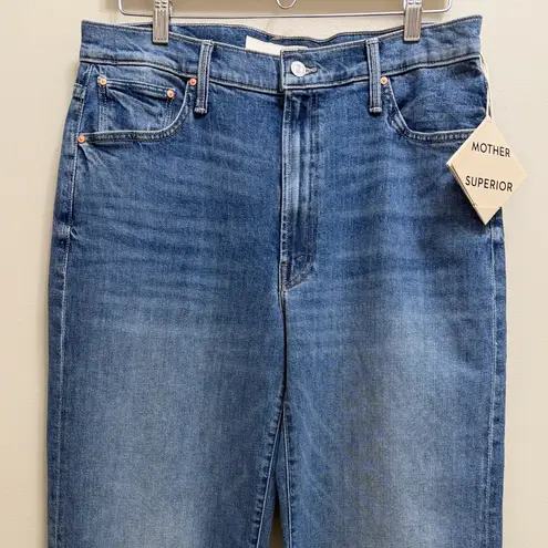 NWT Mother Superior The Dodge Flood Cuff Denim Jean in Toil and Trouble Size 30 Blue - Image 5