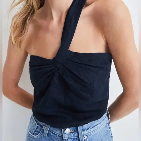 Veronica Beard NWT Belinda Ink One-Shoulder Jacquard Top