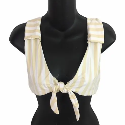 We Wore What Salerno Tie-Front Bikini Top XL