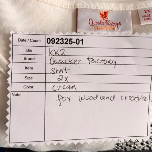 Quacker Factory Cat Shirt 2X