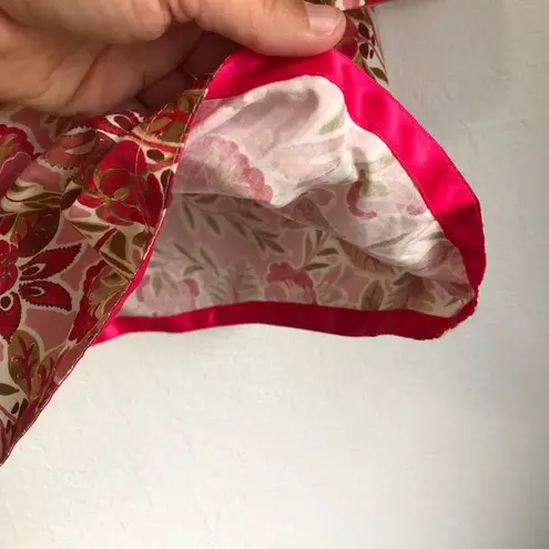 Mi Golondrina dress size small floral tunic pink autumn bohemian milkmaid