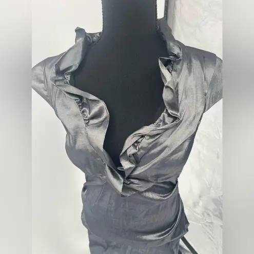 New DJ Jazz metallic silver dress size 16