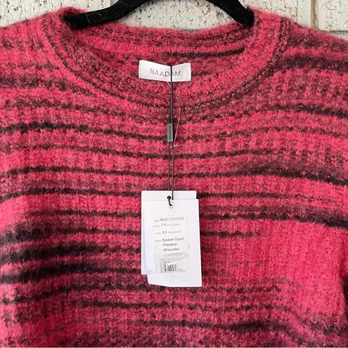 NWT Naadam Space Dyed Alpaca Merino Wool Sweater Pullover Puff Sleeves Size XS