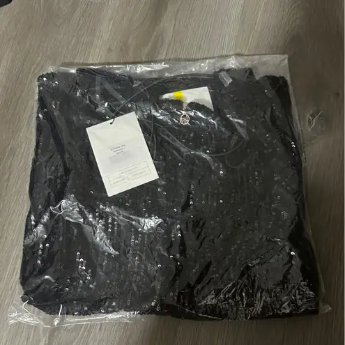 Nookie Revolve Supreme Black Sequin Strappy NYE Mini Dress Size M NEW