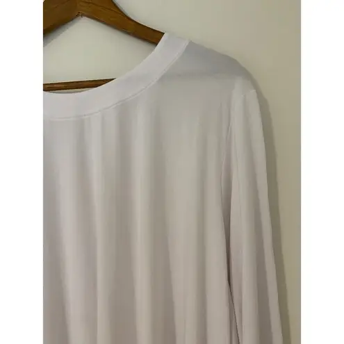 Athleta  With Ease Top White 3X Modal Blend Long Sleeve EUC Athletic Gym Soft
